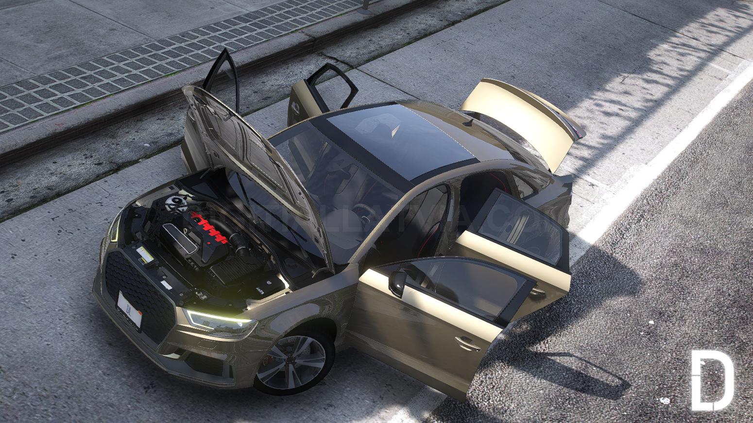 Audi RS3 2020 | Debadged | Tuning | Template - Image 3