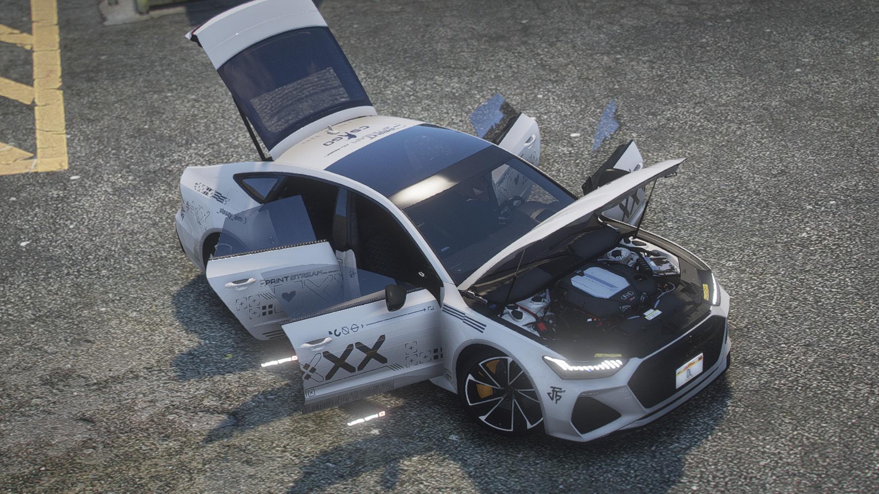 Audi RS7 2023 Printstream | Debadged | Custom Sound | Template - Image 3