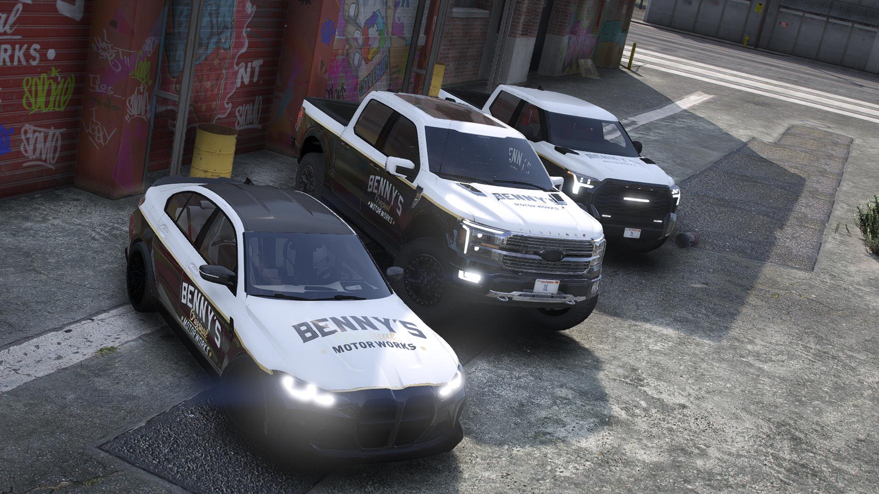 Benny's Mechanics Debadged Car Pack | 10 VEHICLES | Templates - Image 2