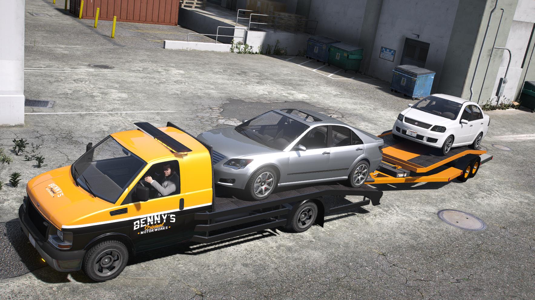 Benny's Mechanics Tow Vanilla Pack | 5 Vehicles | Templates - Image 5
