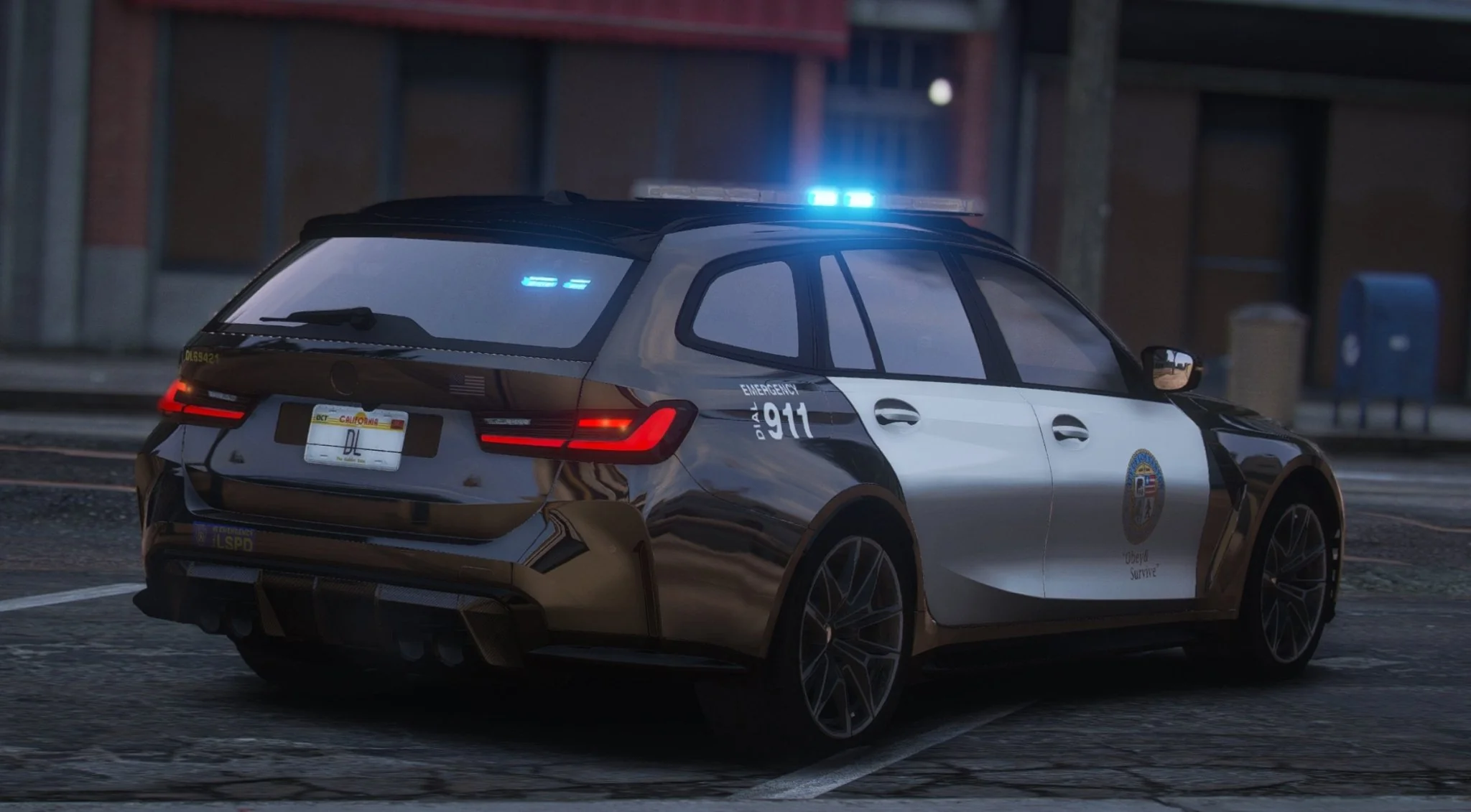 BMW M3 G80 Touring LSPD | Debadged | Template - Image 2