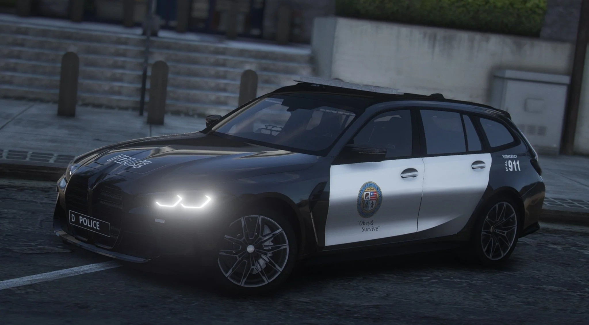 BMW M3 G80 Touring LSPD | Debadged | Template - Image 3