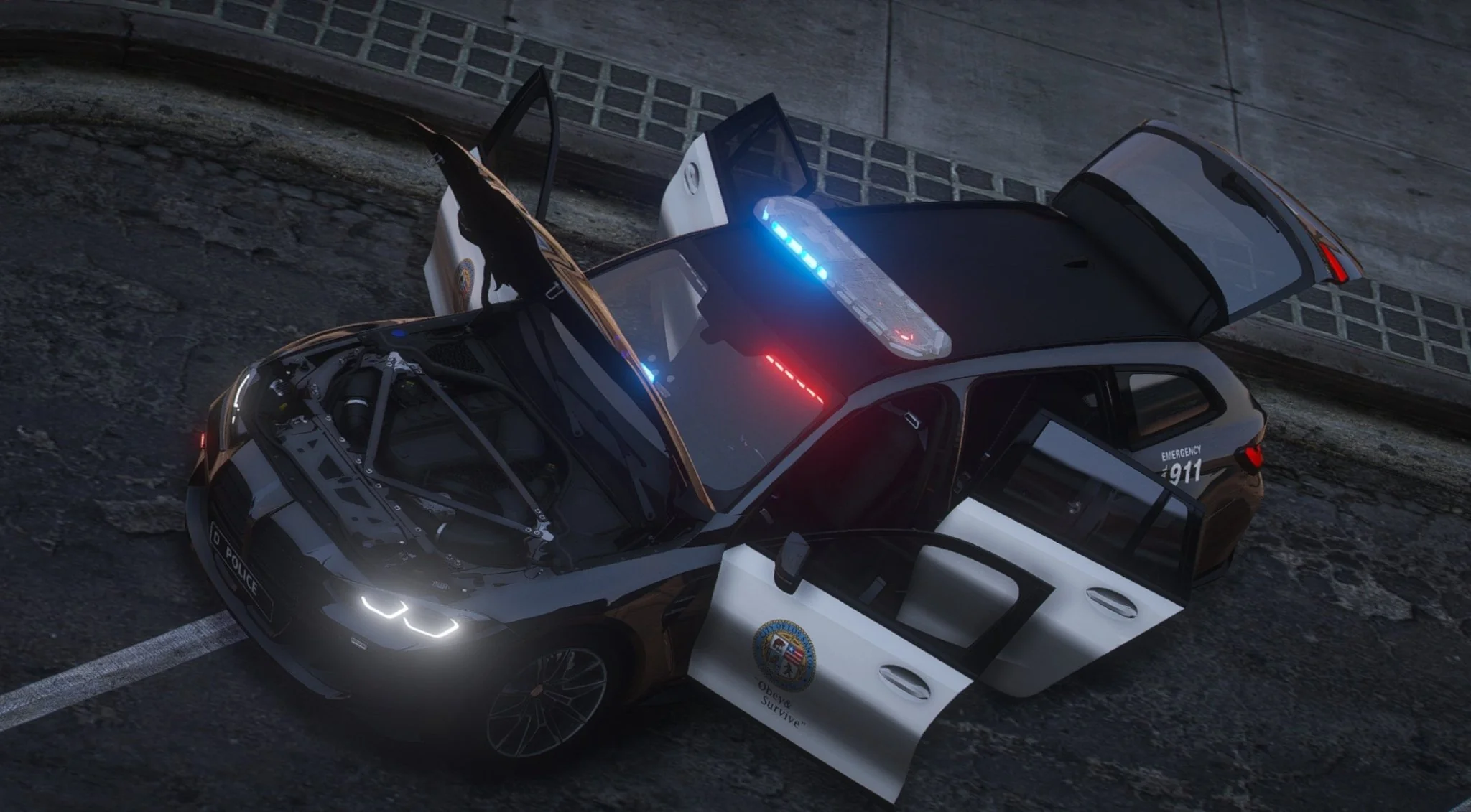 BMW M3 G80 Touring LSPD | Debadged | Template - Image 4