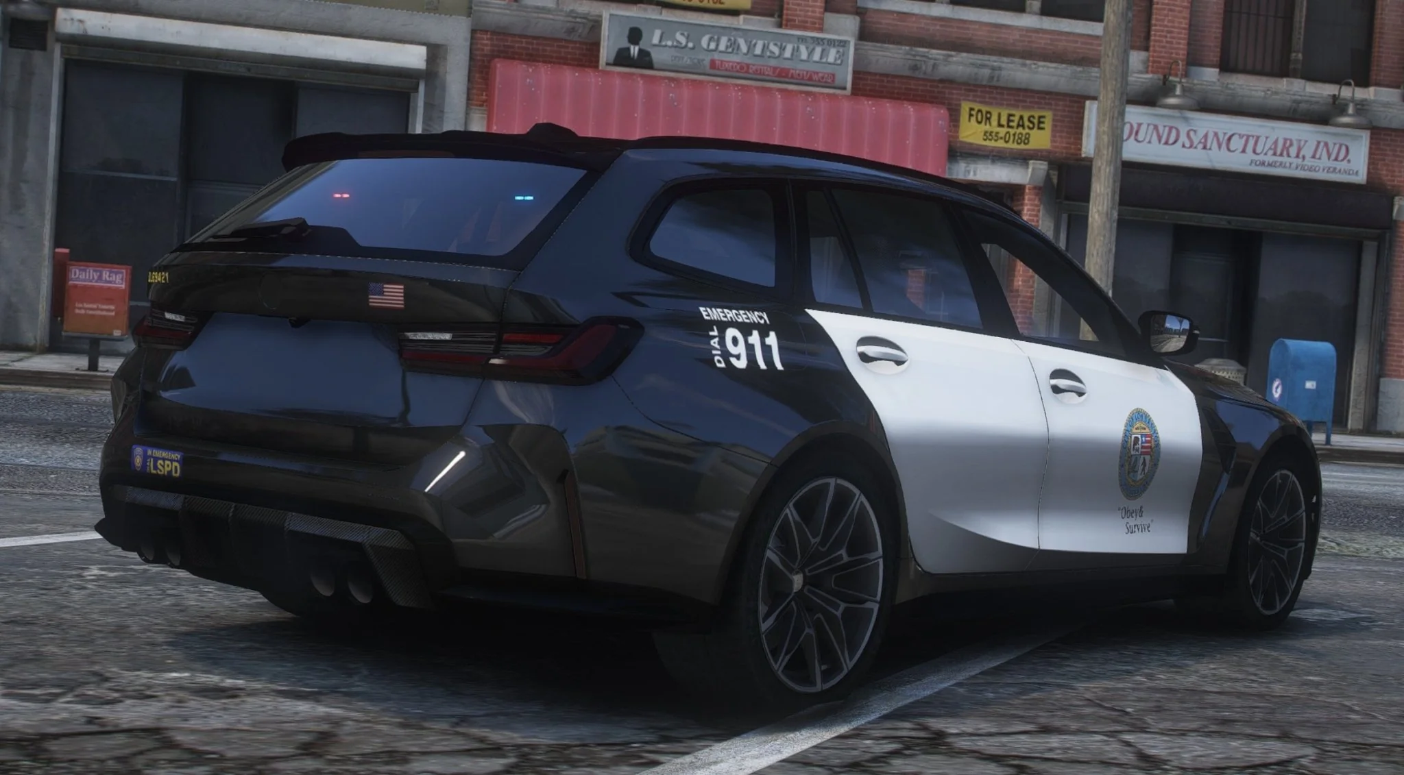 BMW M3 G80 Touring LSPD | Debadged | Template - Image 7