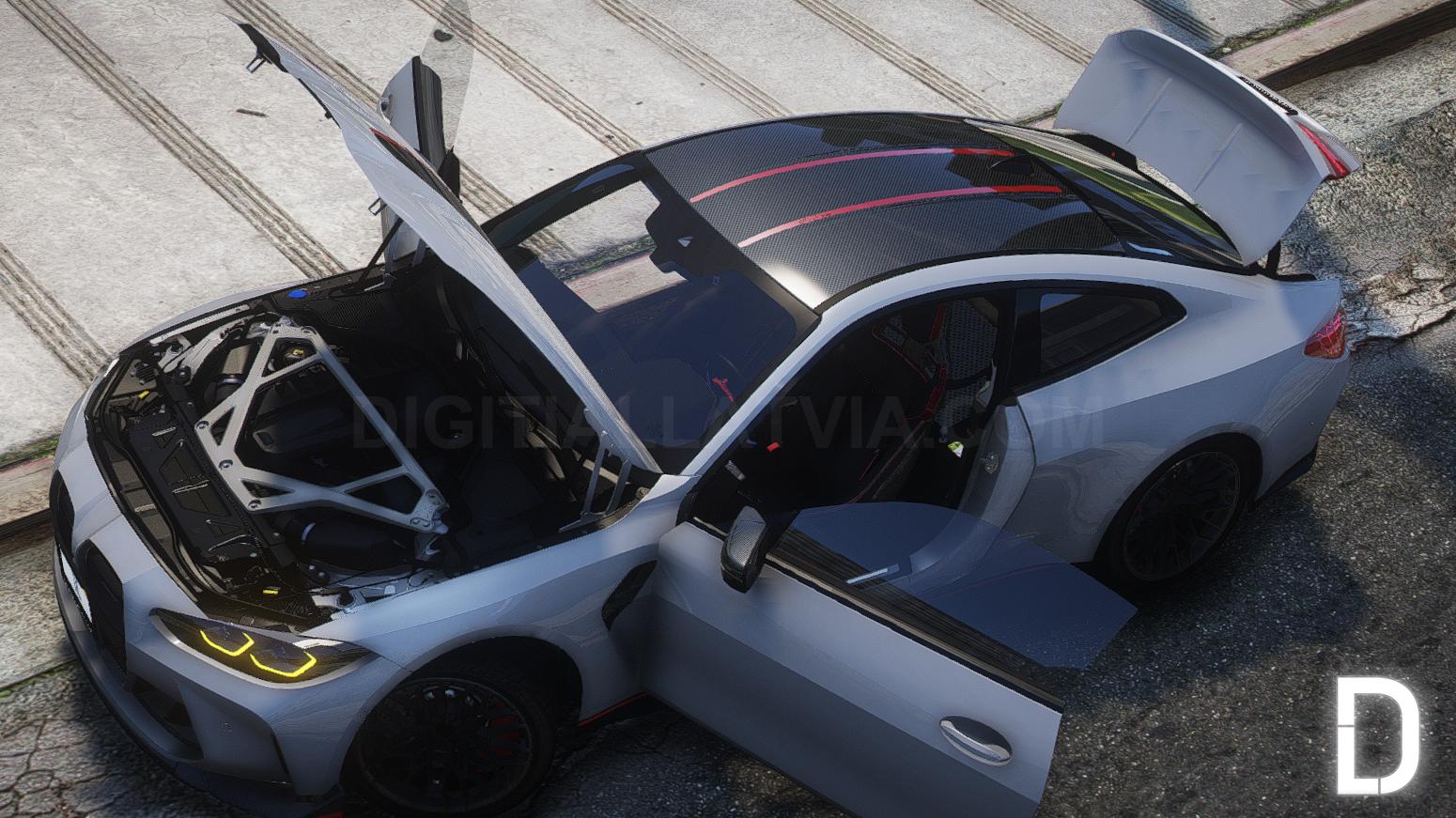 BMW M4 CSL 2023 | Debadged | Template - Image 3
