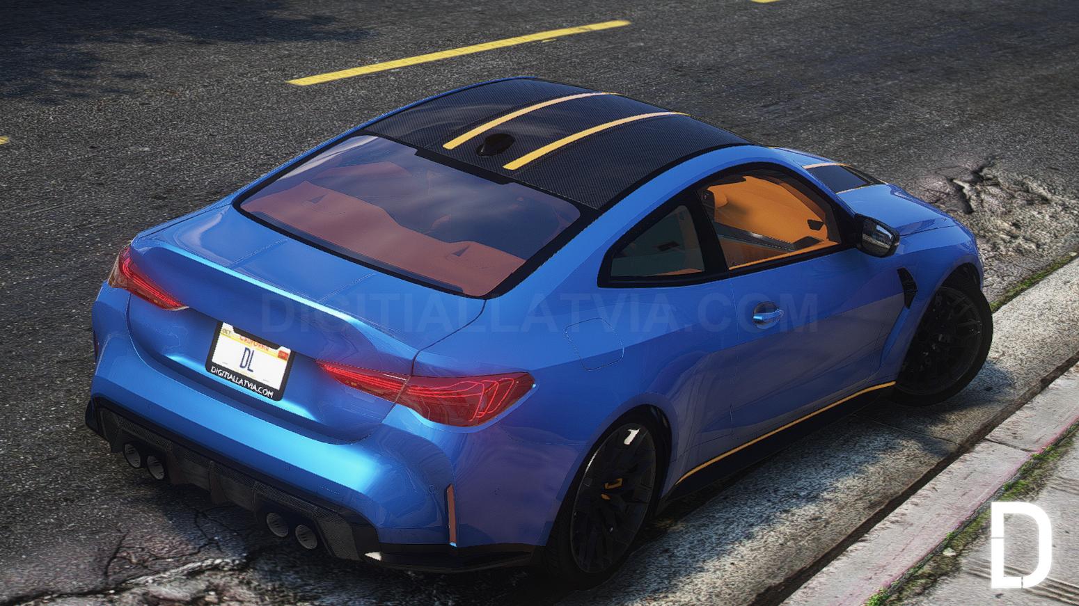 BMW M4 CSL 2023 | Debadged | Template - Image 5