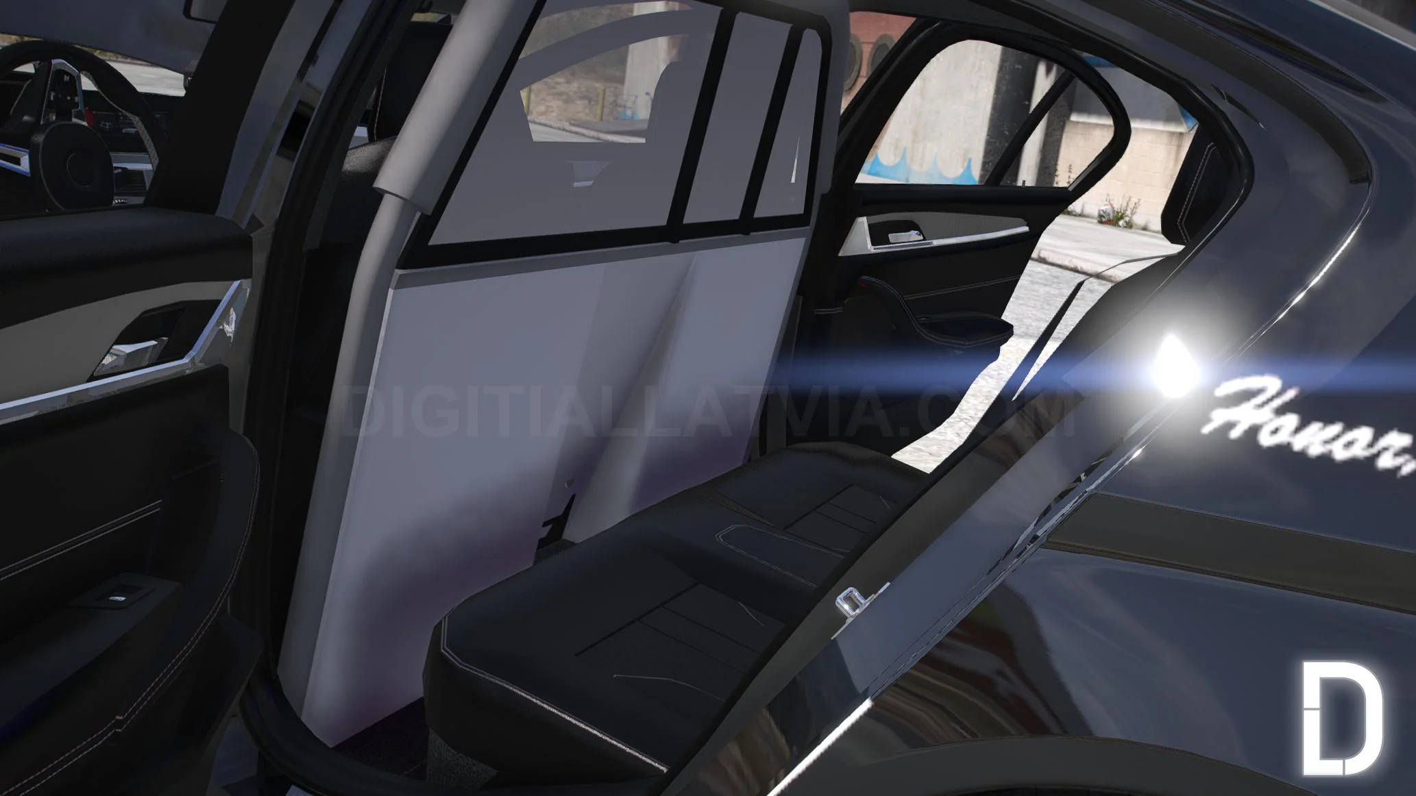 BMW M5 F90 2019 Police | Debadged | Template - Image 7