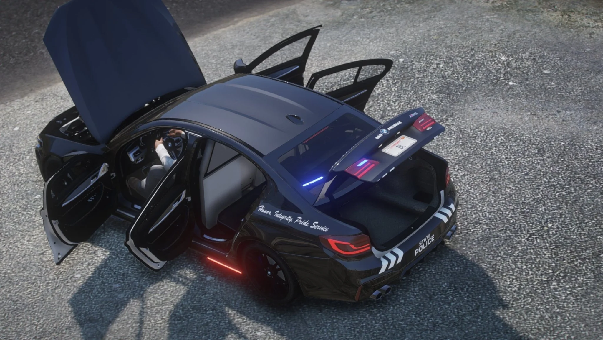 BMW M5 Police | Template - Image 4