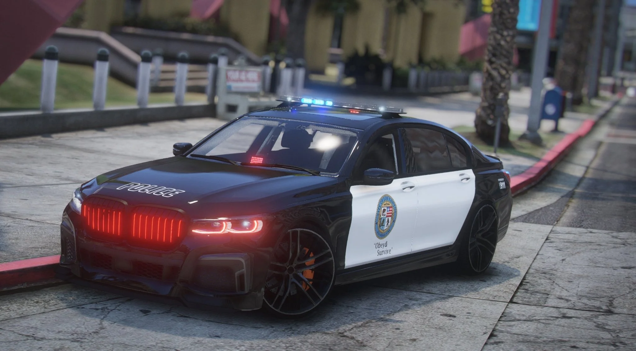 BMW M7 LSPD | Debadged | Template