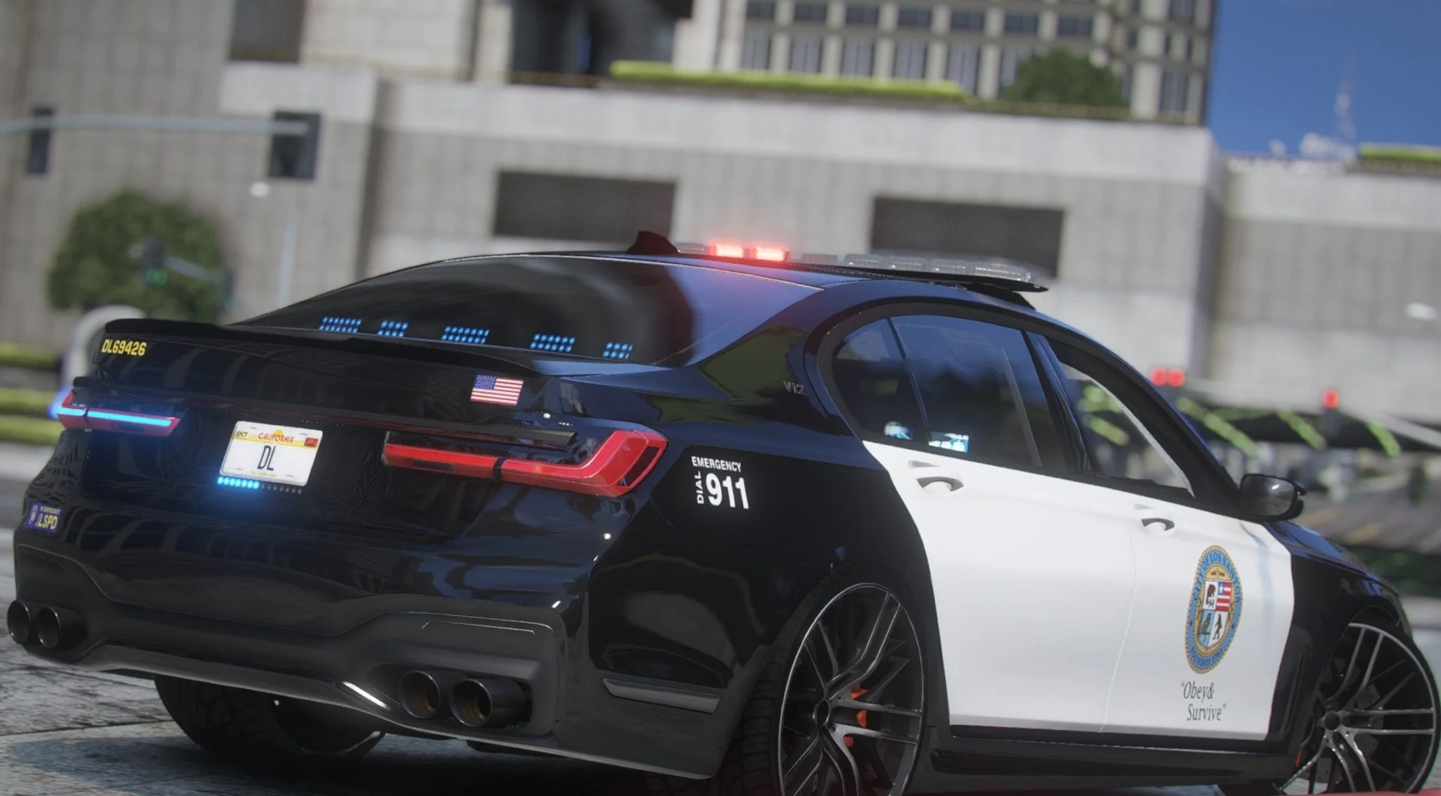 BMW M7 LSPD | Debadged | Template - Image 2