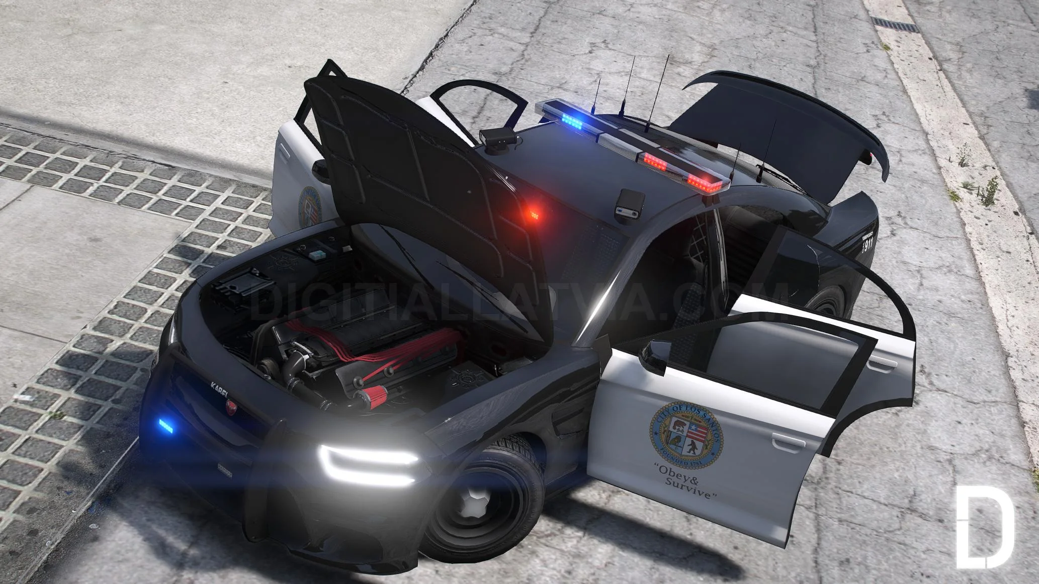 Bravado Buffalo STX Custom V2 Police | Tuning | Template - Image 8