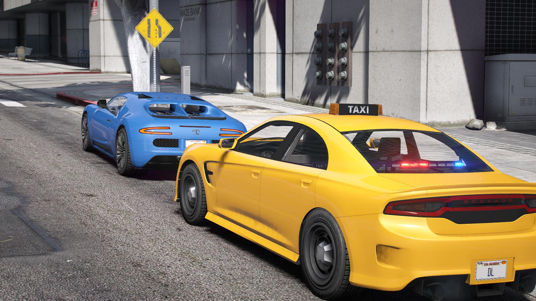 Bravado Buffalo STX Unmarked Police Taxi | Tuning | Custom Sound | Template - Image 6