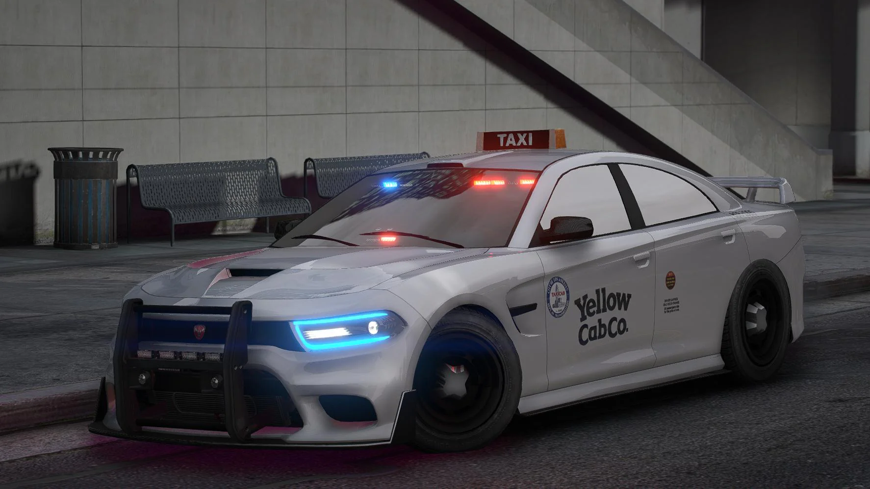 Bravado Buffalo STX Unmarked Police Taxi | Tuning | Custom Sound | Template - Image 8