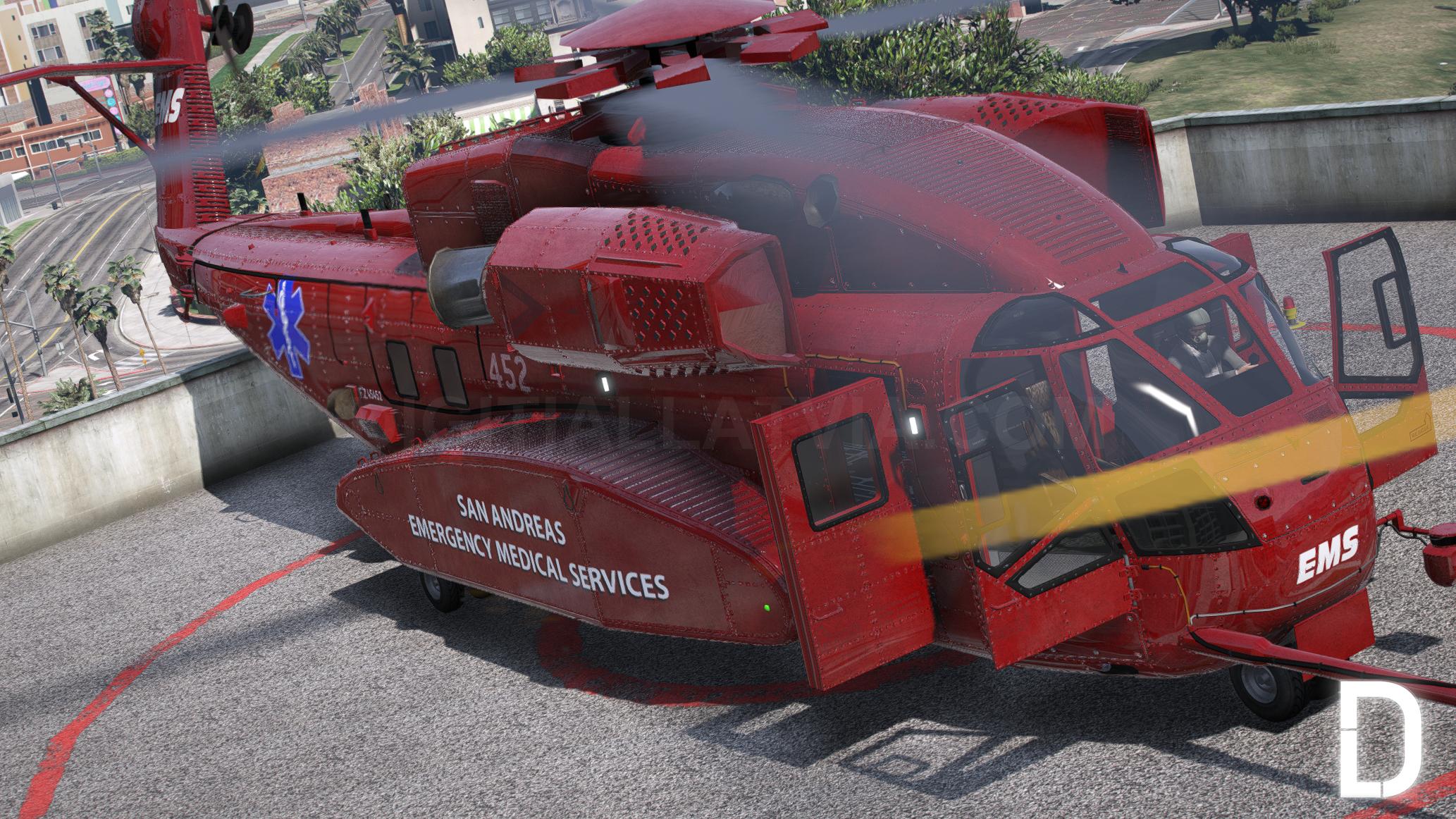 Buckingham DH-7 Iron Mule EMS Helicopter | Template - Image 3