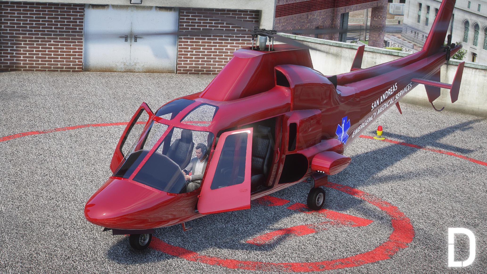 Buckingham Swift EMS Helicopter | Template - Image 3
