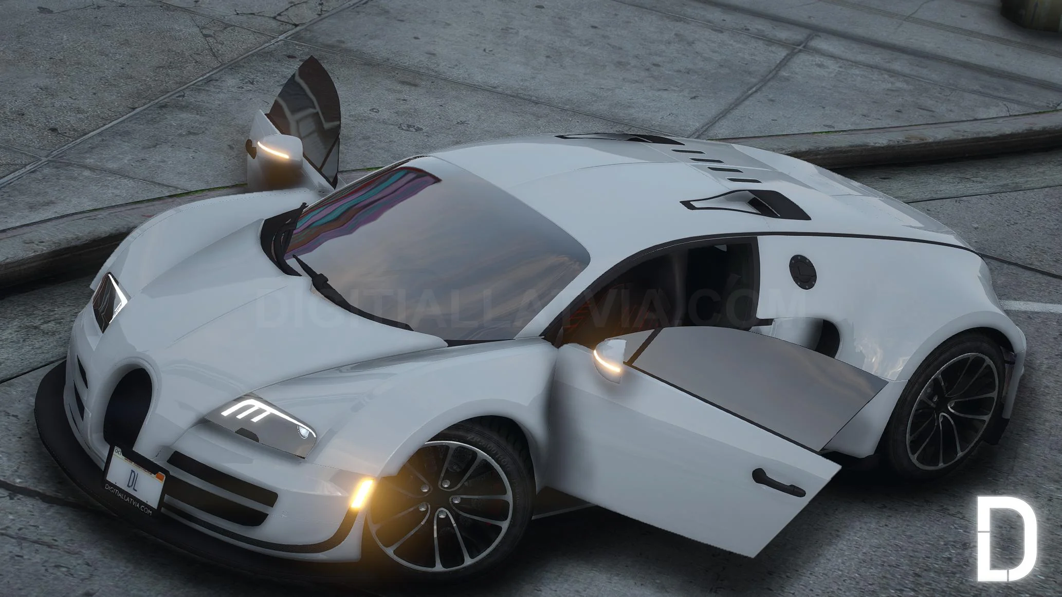 Bugatti Veyron Widebody Quad Turbo | Debadged | Animated Spoiler | Custom Sound - Image 3