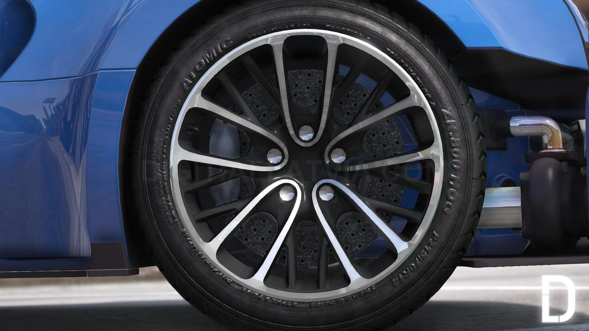 Bugatti Veyron Widebody Quad Turbo | Debadged | Animated Spoiler | Custom Sound - Image 6