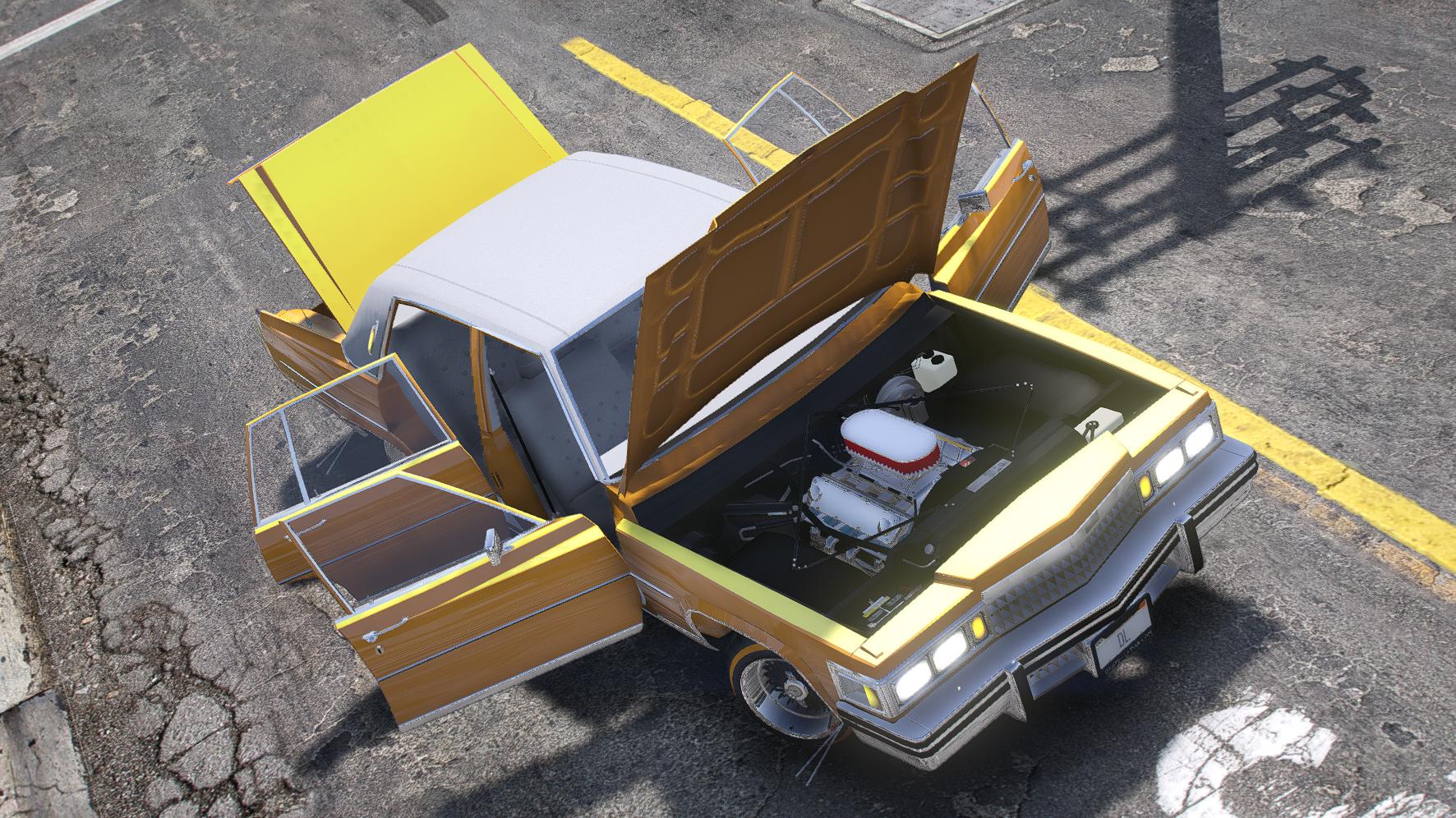 Cadillac Fleetwood Lowrider 1985 | Debadged - Image 3