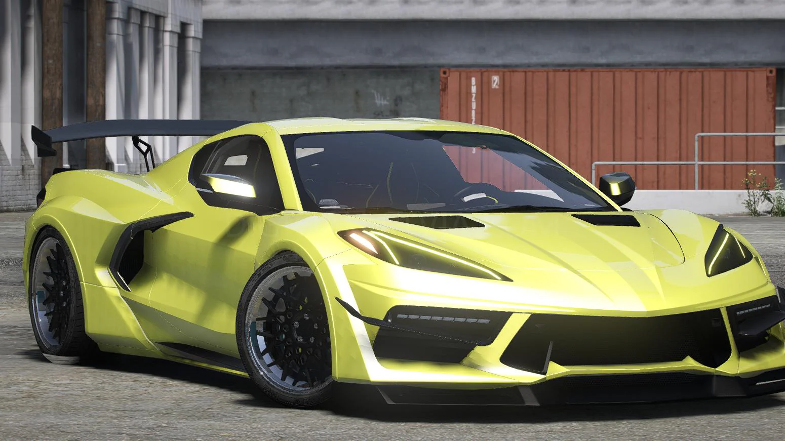 Chevrolet Corvette C8 | Debadged | Template