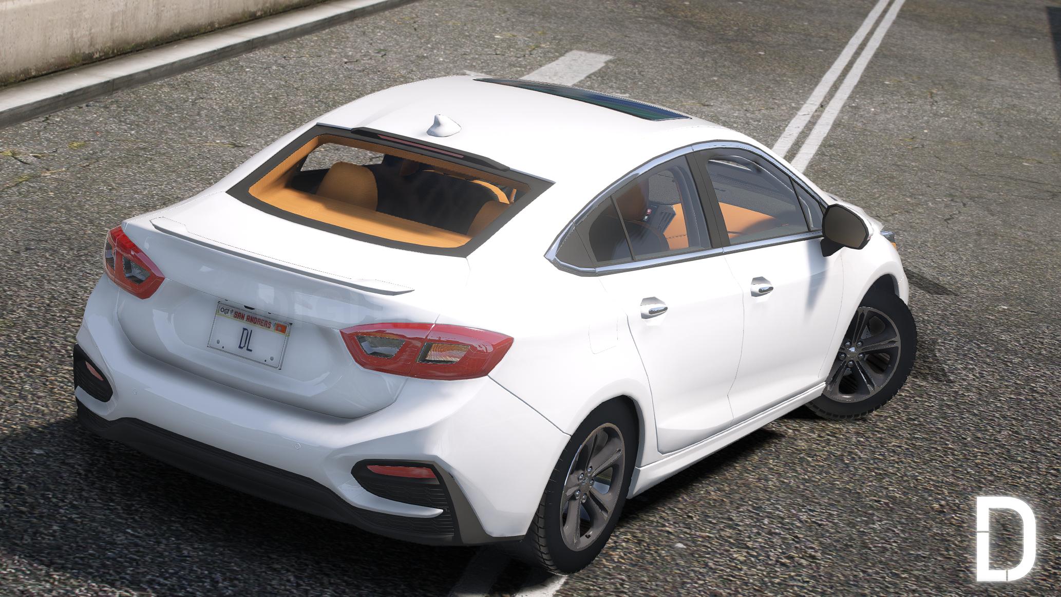Chevrolet Cruze RS 2018 | Debadged | Template - Image 2