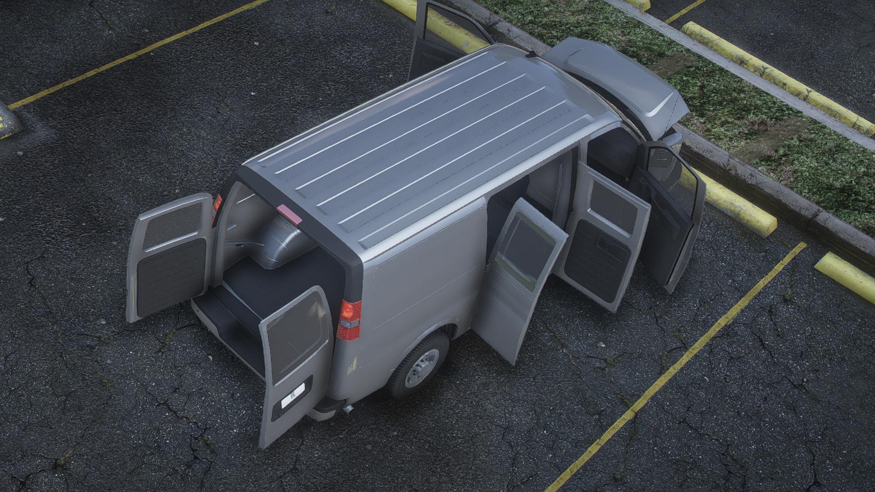 Chevrolet Express 3500 | Debadged | Template - Image 3