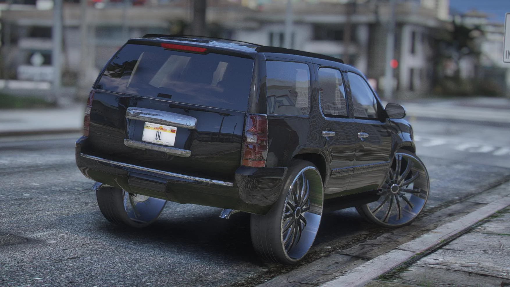 Chevrolet Tahoe LTZ 2014 Donk | Debadged | Template - Image 2