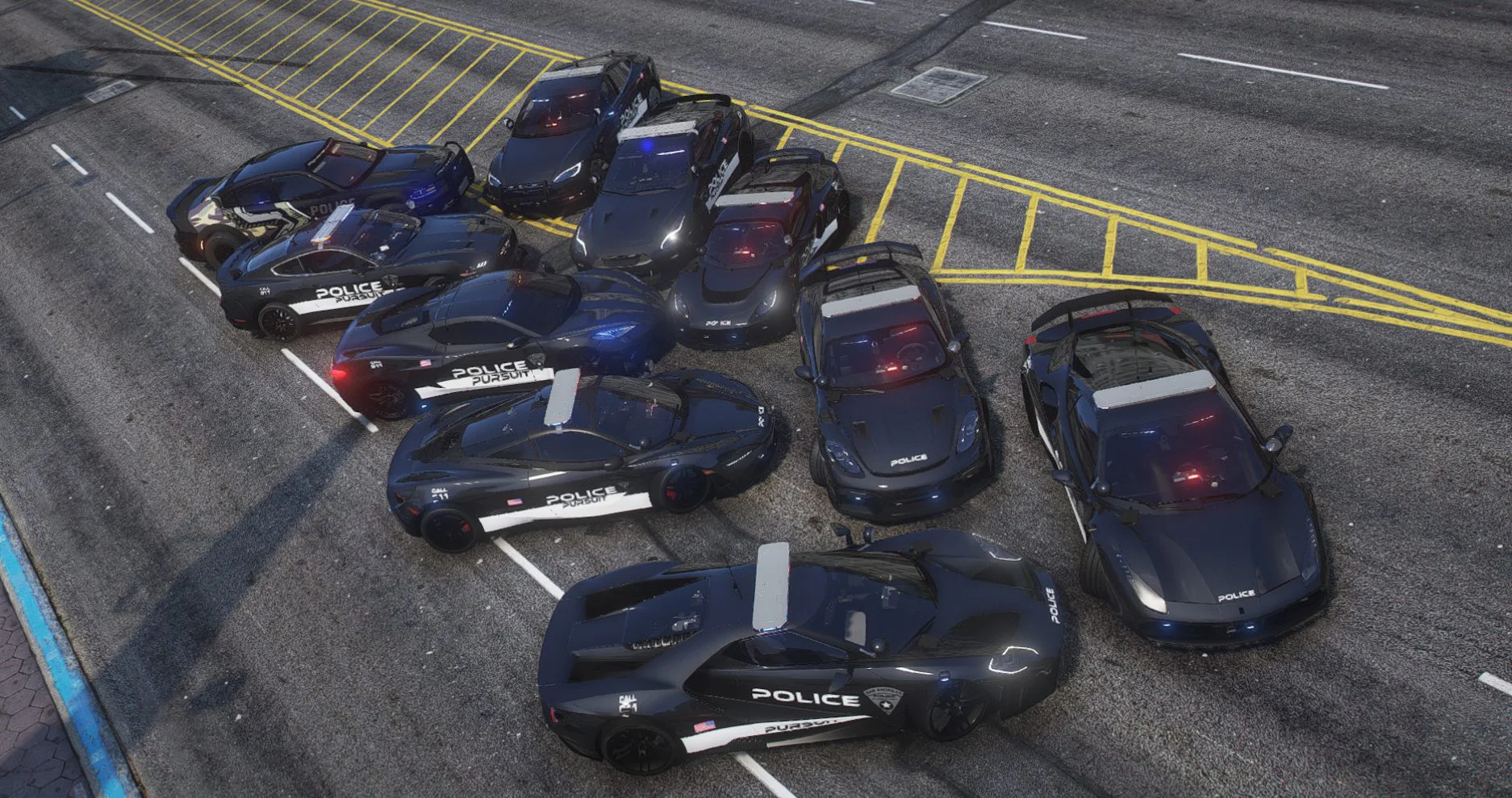 Debadged Police Pursuit Car Pack | 10 Vehicles | Templates - Image 4