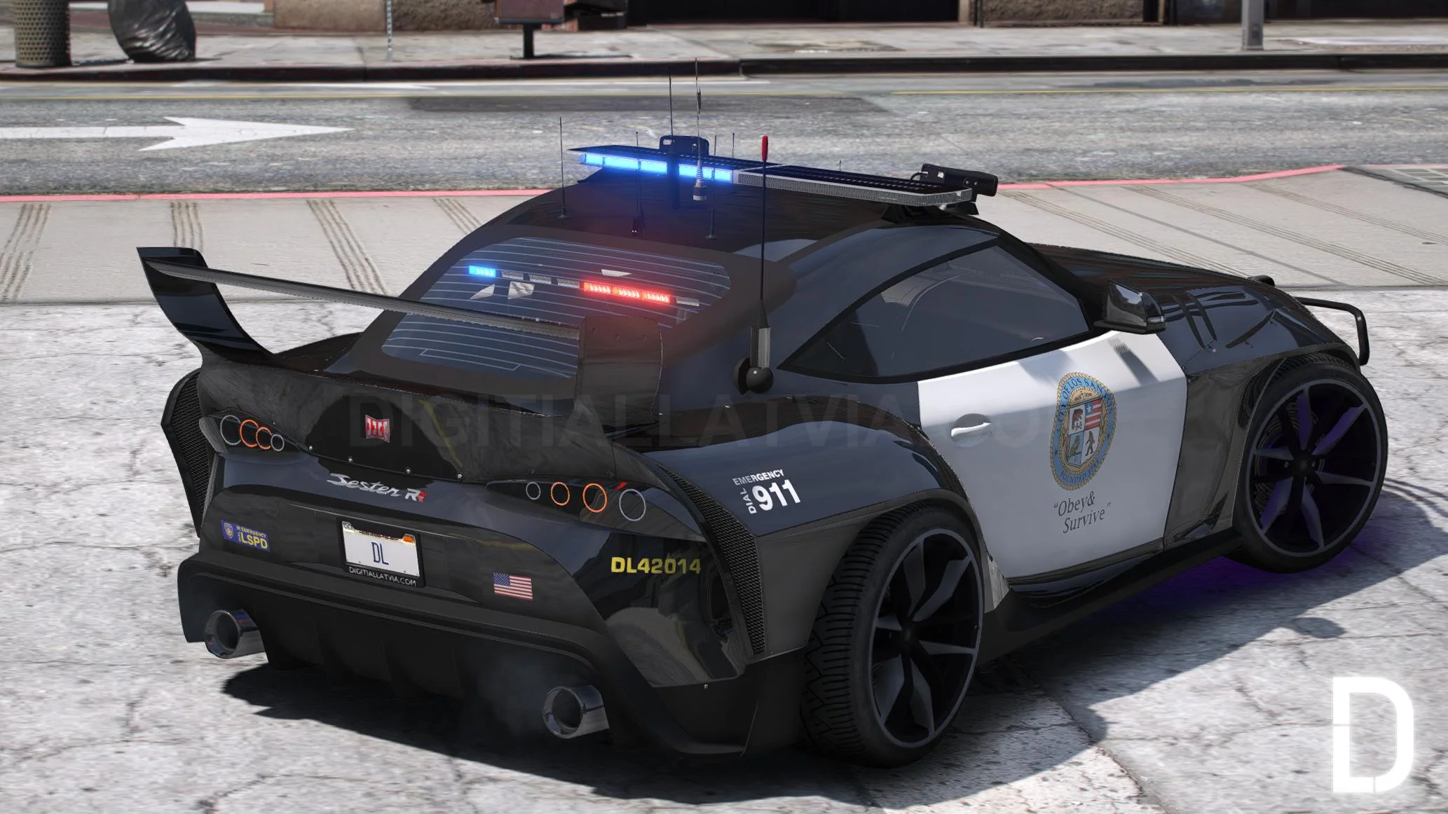 Dinka Jester RR Widebody Police Custom V2 | Tuning | Template - Image 3