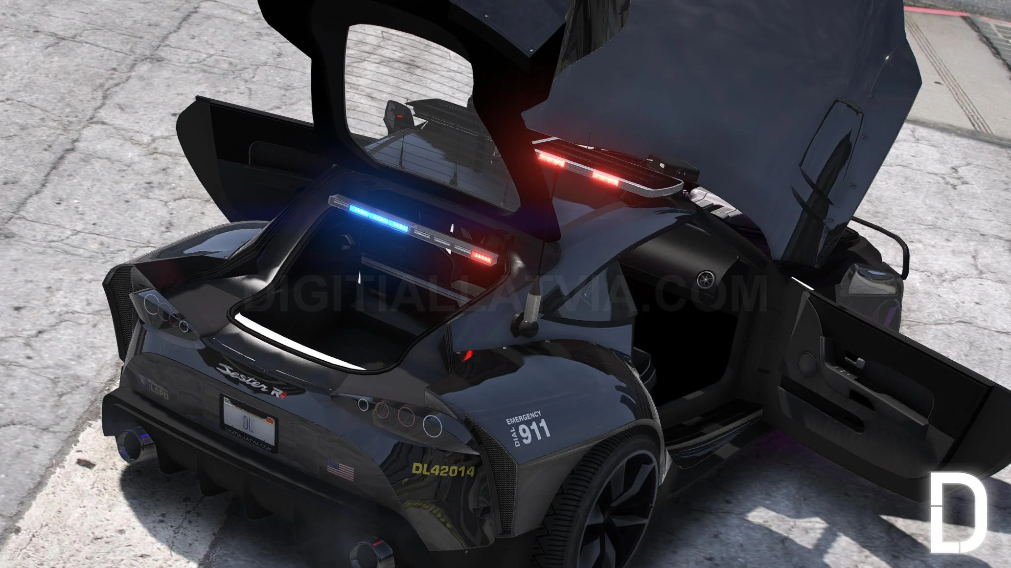 Dinka Jester RR Widebody Police Custom V2 | Tuning | Template - Image 5