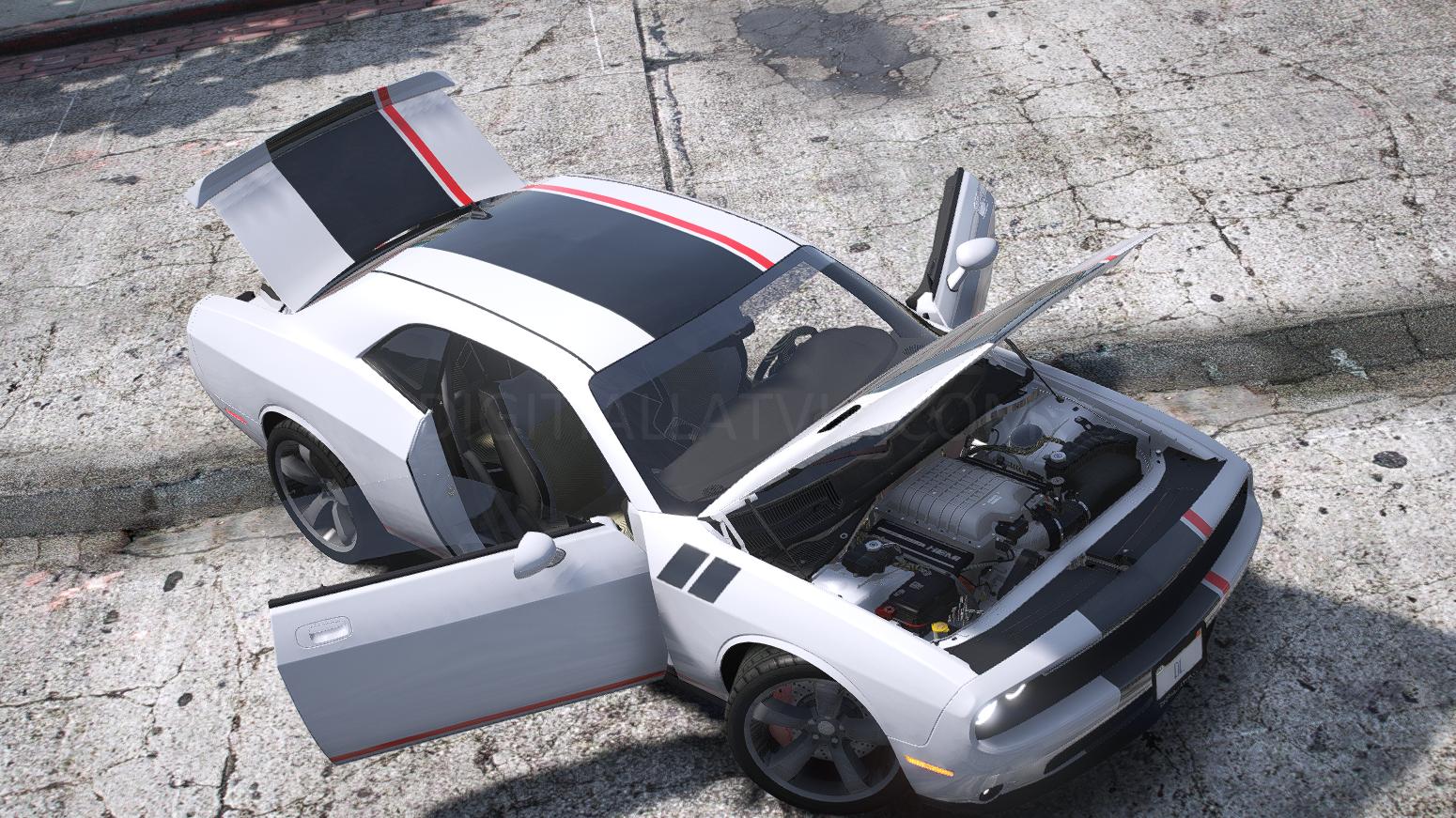 Dodge Challenger 2016 | Debadged | Tuning | Template - Image 3