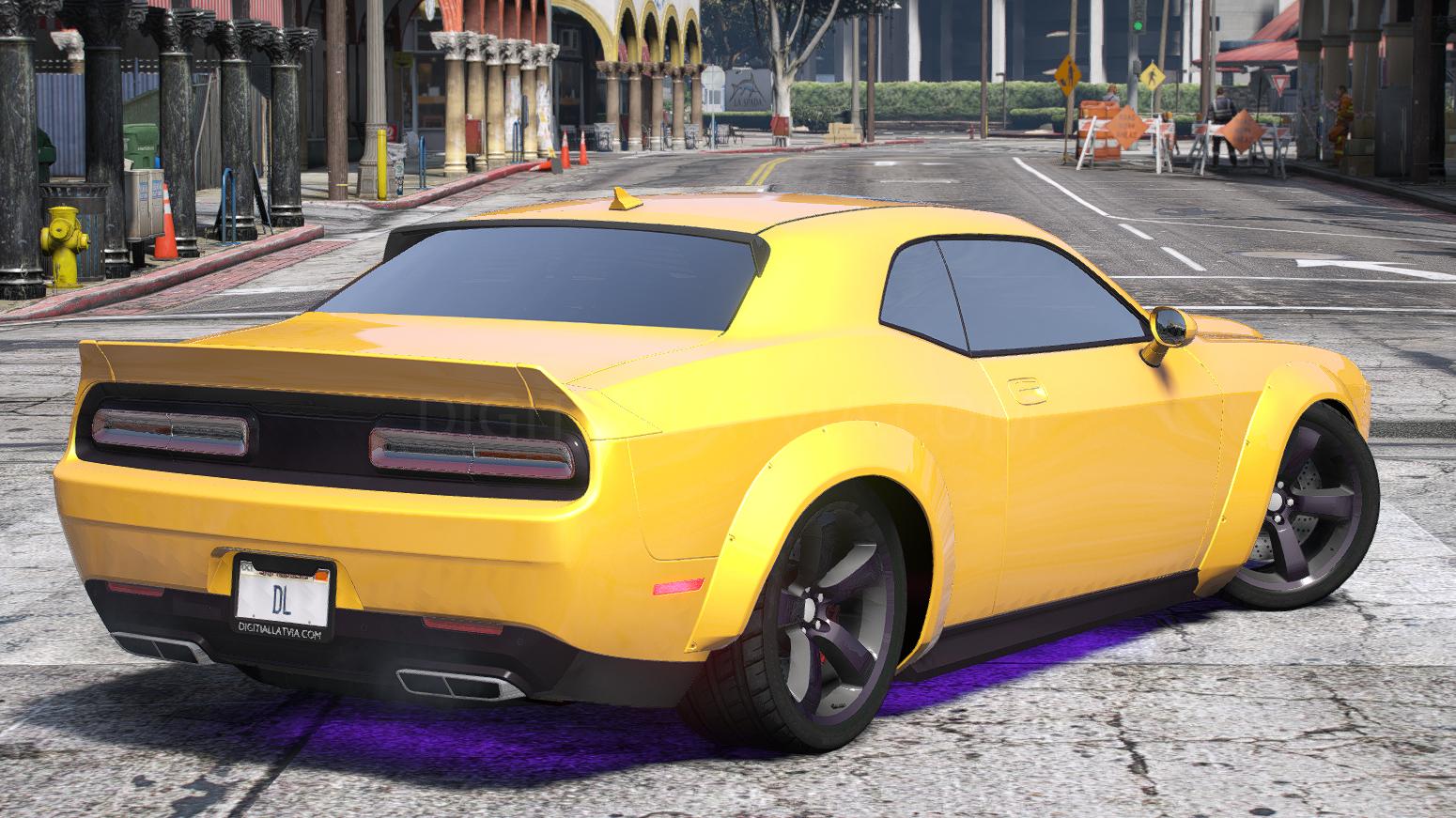 Dodge Challenger 2016 | Debadged | Tuning | Template - Image 5