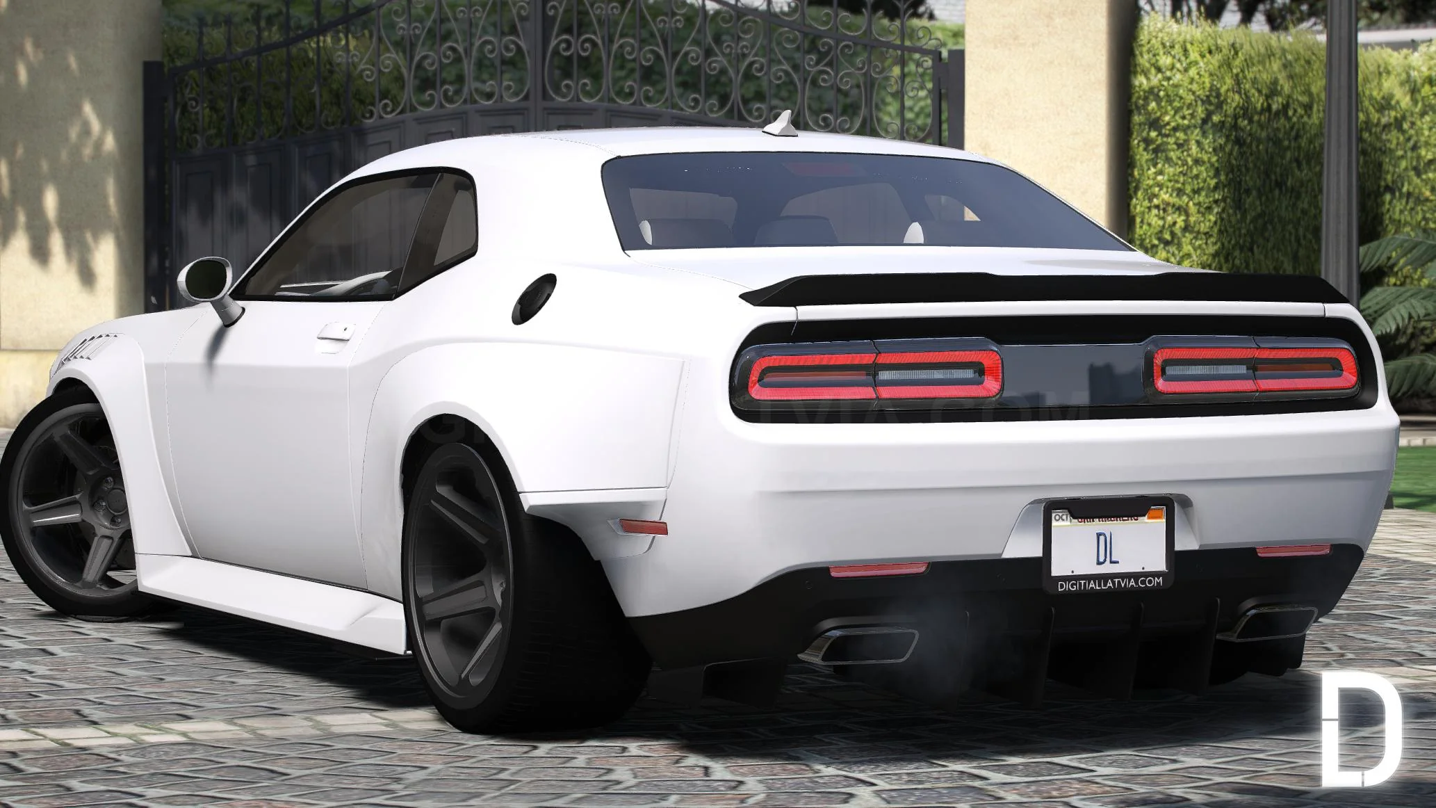 Dodge Challenger SRT Demon Widebody | Debadged | Template - Image 2