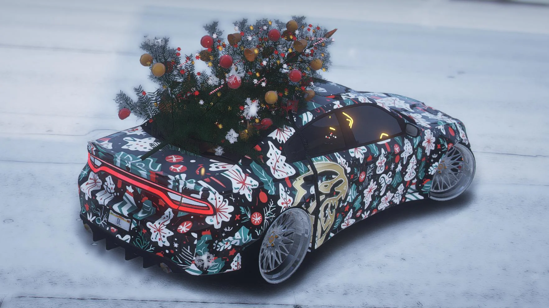 Dodge Charger Hellcat Christmas | Template | Debadged - Image 2