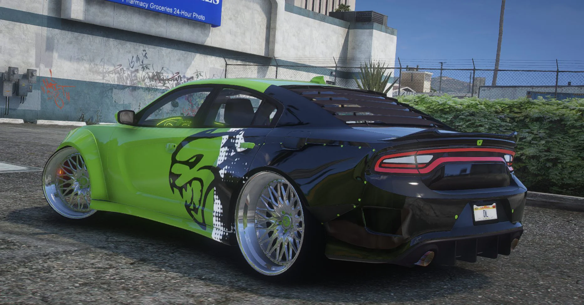 Dodge Charger Hellcat Widebody Donk | Template | Debadged - Image 2