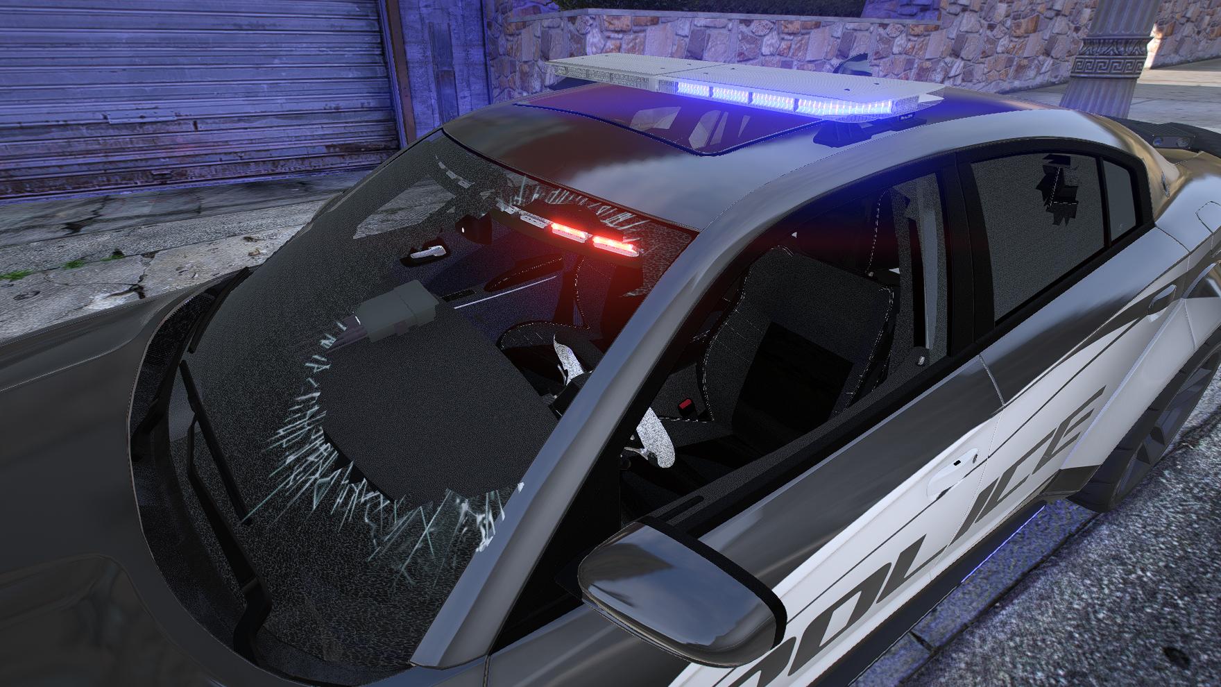 Dodge Charger SRT Hellcat Police | Debadged | Template - Image 5
