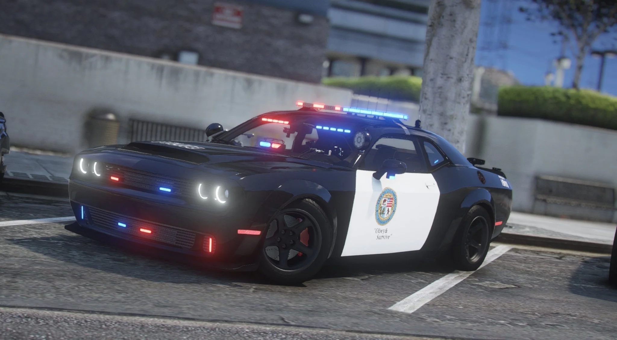 Dodge Challenger Demon LSPD | Debadged | Template