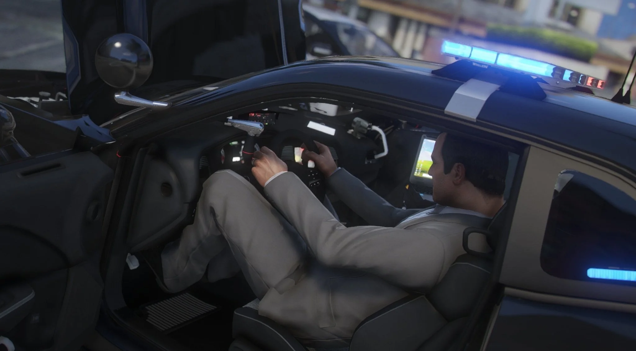 Dodge Challenger Demon LSPD | Debadged | Template - Image 4
