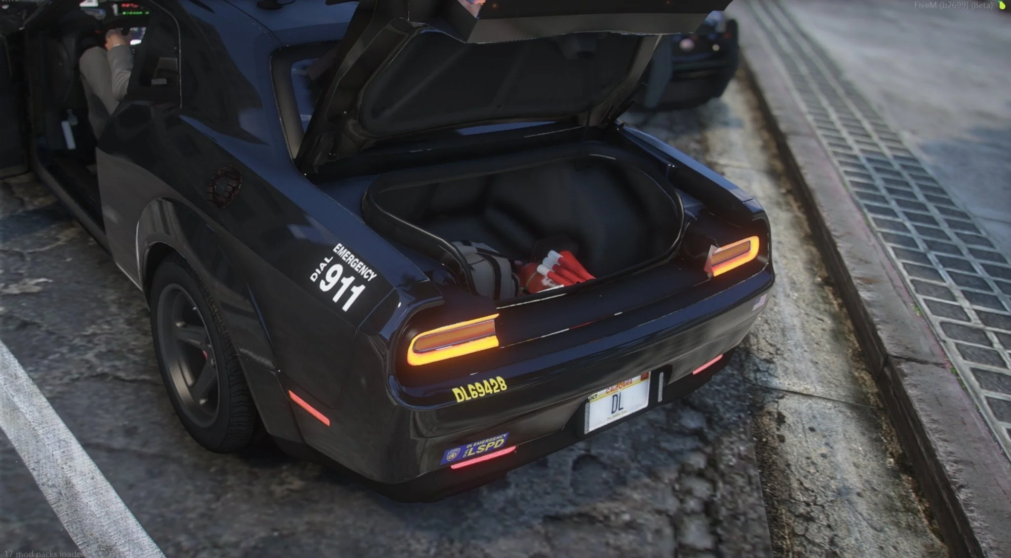 Dodge Challenger Demon LSPD | Debadged | Template - Image 5