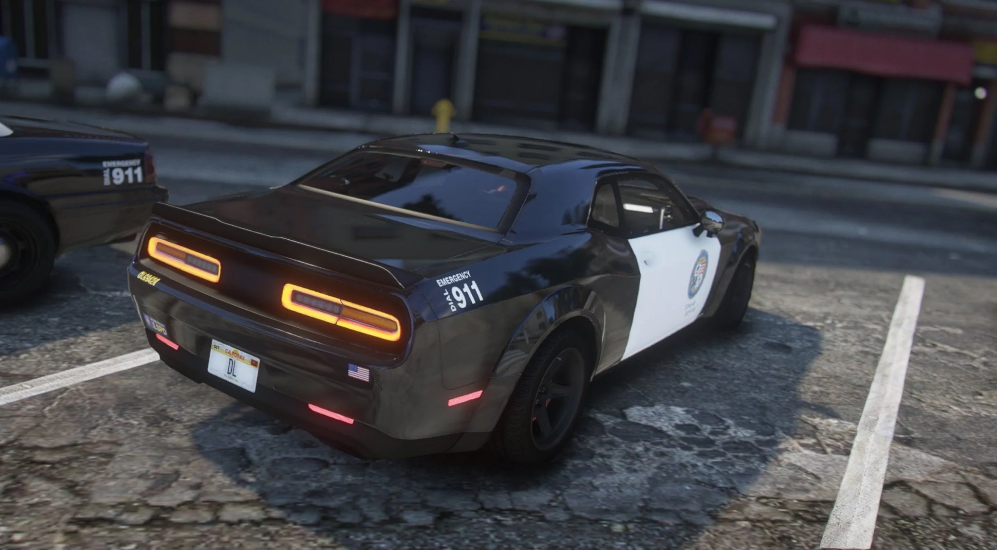 Dodge Challenger Demon LSPD | Debadged | Template - Image 7