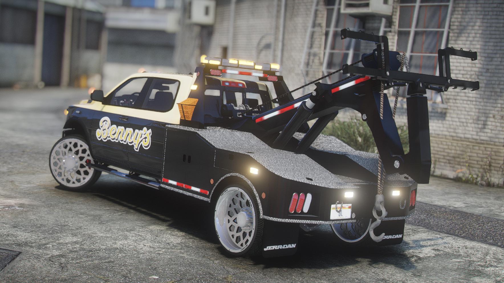Dodge Ram 5500 Heavyduty Tow Truck Donk | Debadged | Template - Image 2