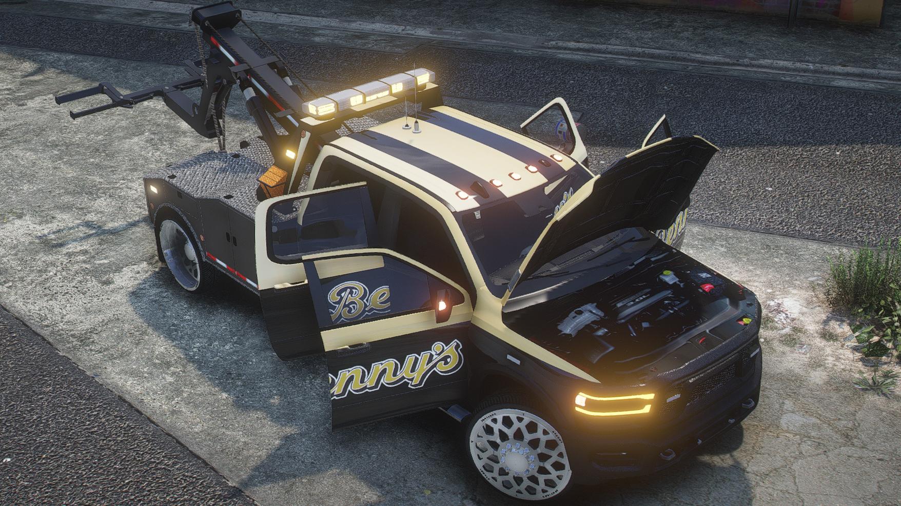 Dodge Ram 5500 Heavyduty Tow Truck Donk | Debadged | Template - Image 3