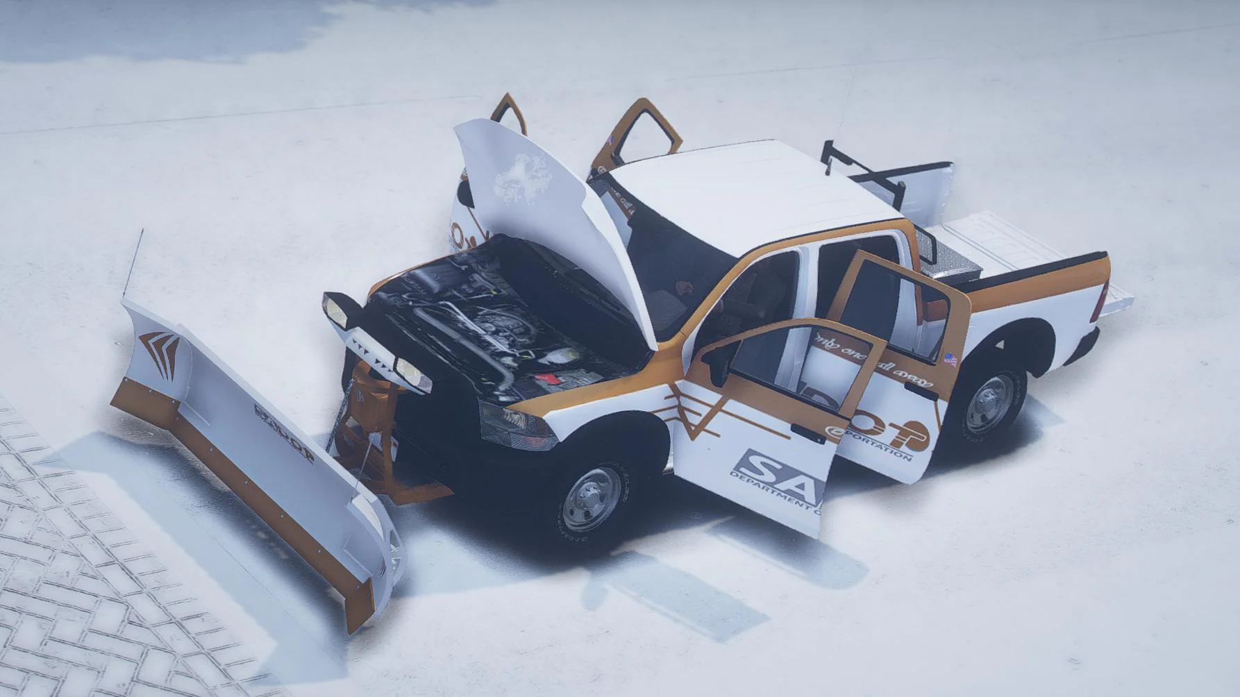 Dodge Ram Snow Plow | Debadged | Template - Image 3
