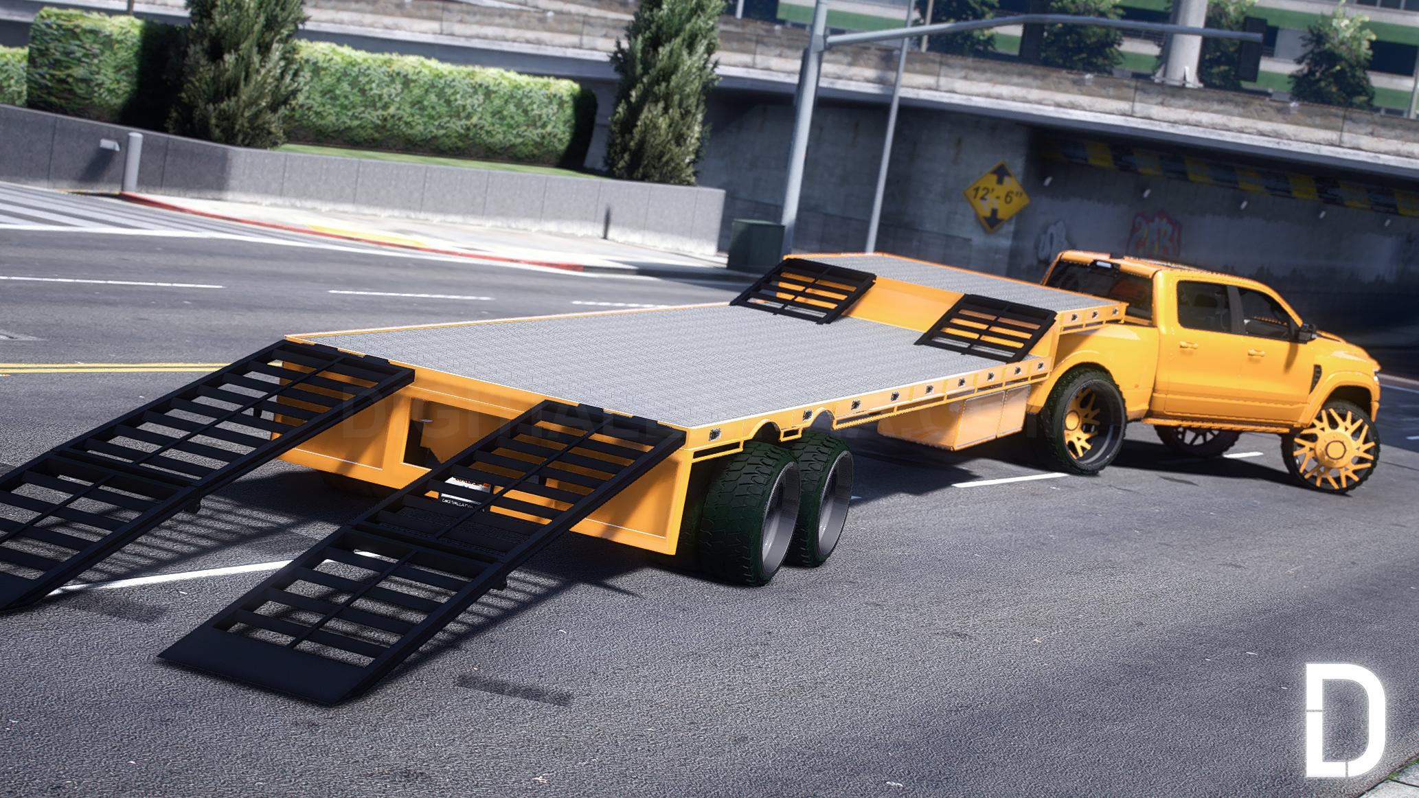 Dodge Ram TRX Dually Truck + Trailer | Debadged - Image 7