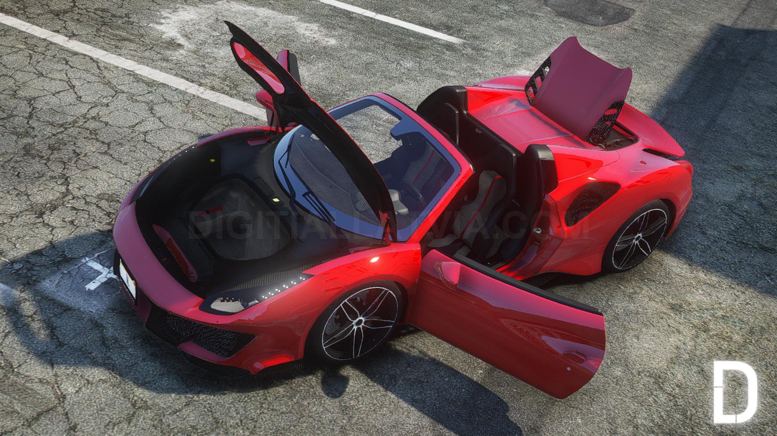 Ferrari 488 Pista Spider | Debadged | Template - Image 3