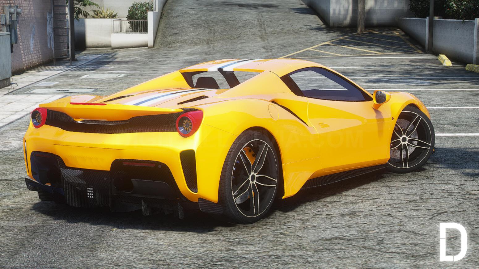 Ferrari 488 Pista Spider | Debadged | Template - Image 5