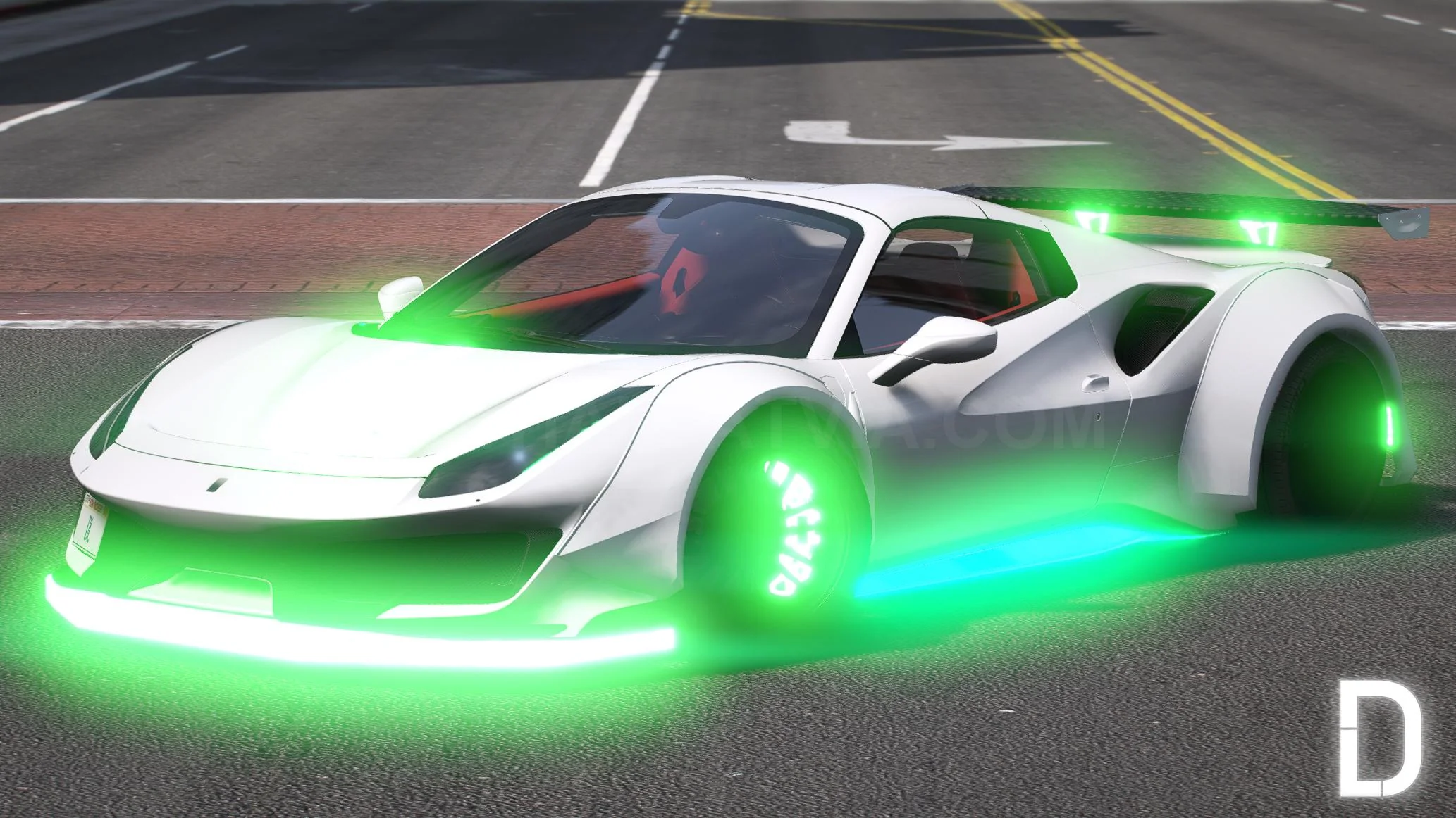 Ferrari 488 Spyder Widebody Animated | Debadged - Image 4