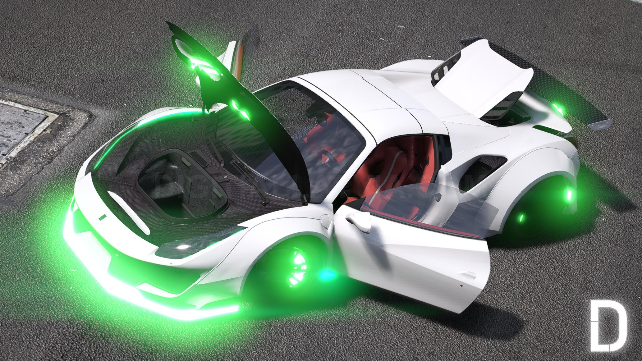 Ferrari 488 Spyder Widebody Animated | Debadged - Image 6