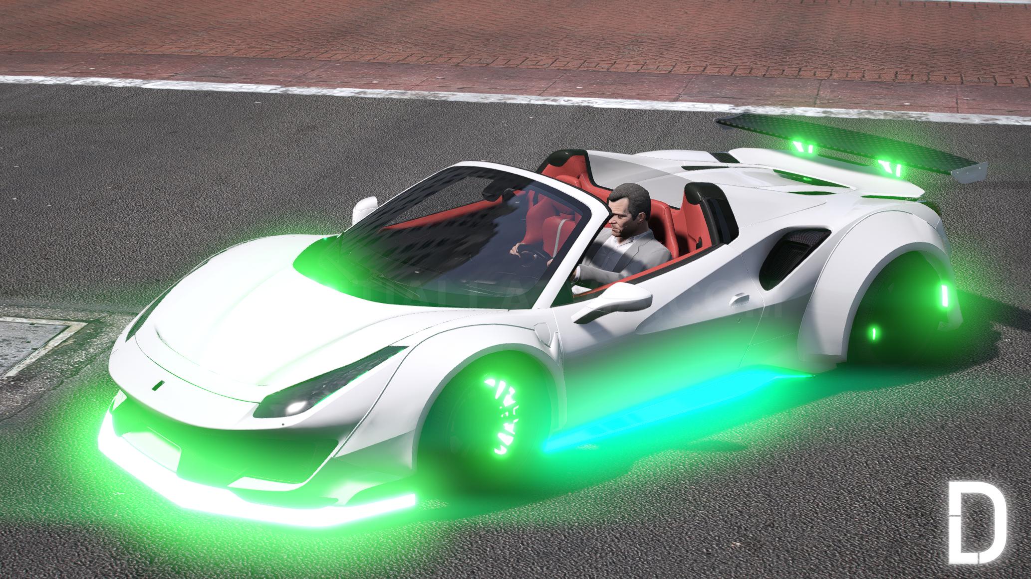 Ferrari 488 Spyder Widebody Animated | Debadged - Image 7