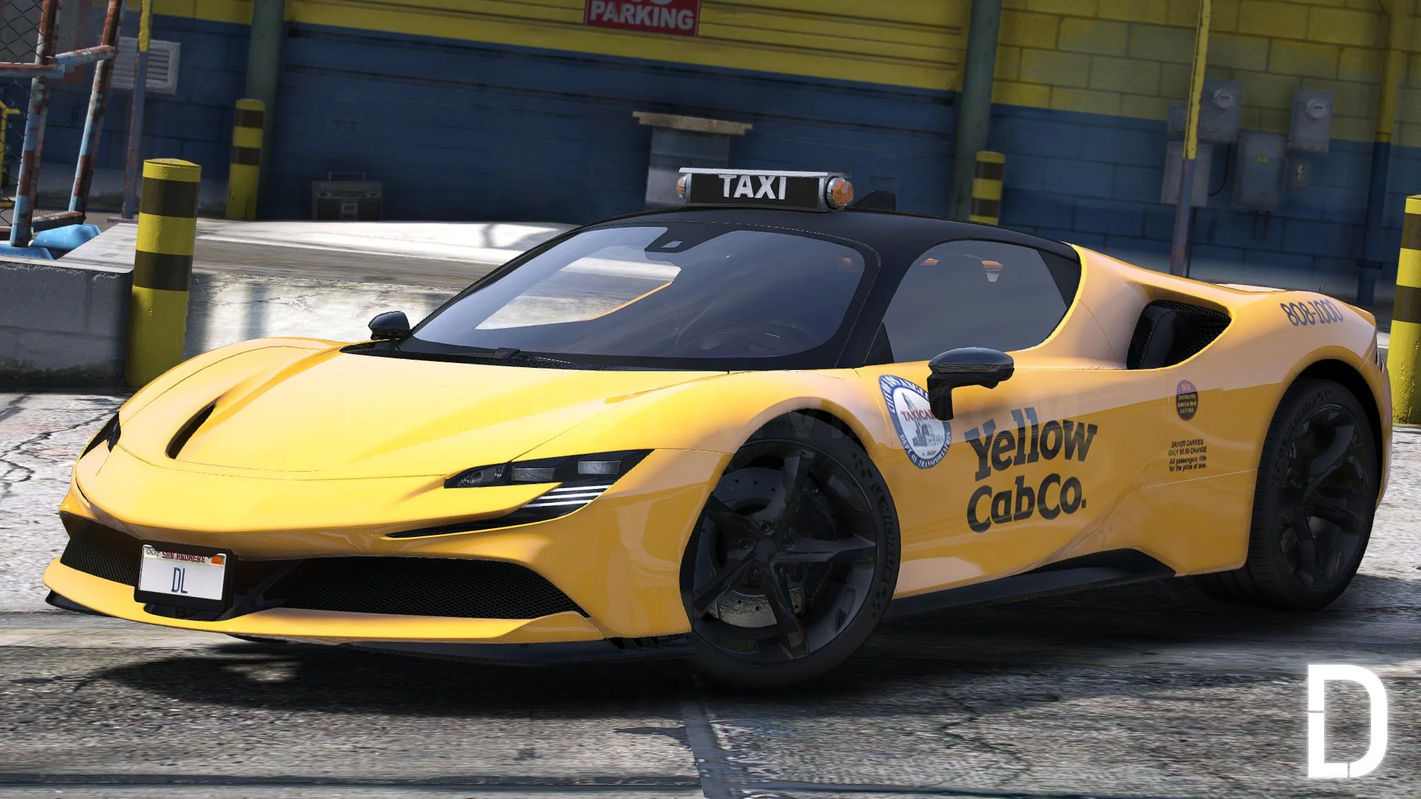Ferrari SF90 TAXI | Debadged | Template