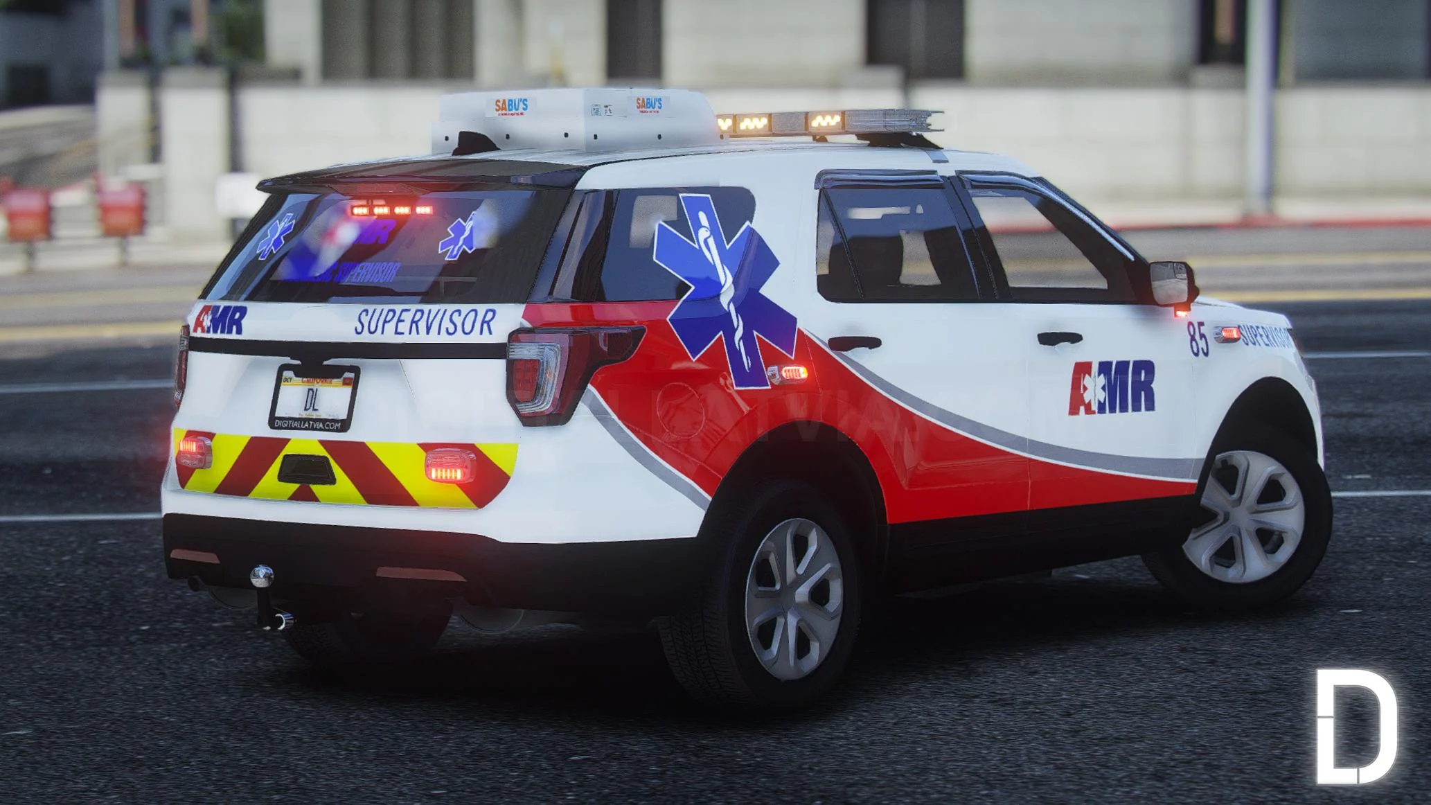 Ford Explorer 2016 EMS AMR | Debadged | Template - Image 2